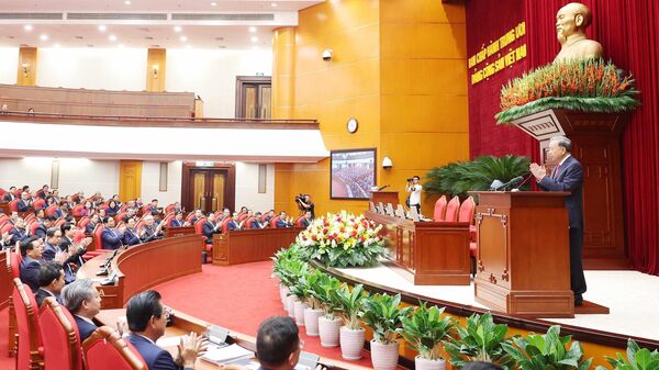 Tổng Bí thư Tô Lâm phát biểu bế mạc Hội nghị lần thứ 13 Ban Chấp hành Trung ương Đảng khóa XIII - Sputnik Việt Nam