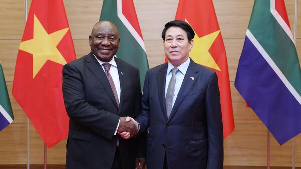 Chủ tịch nước chiêu đãi chào mừng Tổng thống Nam Phi thăm cấp Nhà nước đến Việt Nam - Sputnik Việt Nam