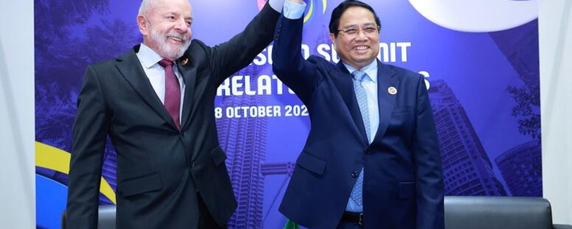 Thủ tướng Phạm Minh Chính gặp Tổng thống Brasil Lula da Silva Thủ tướng Phạm Minh Chính gặp Tổng thống Brasil Lula da Silva - Sputnik Việt Nam, 1920, 26.10.2025