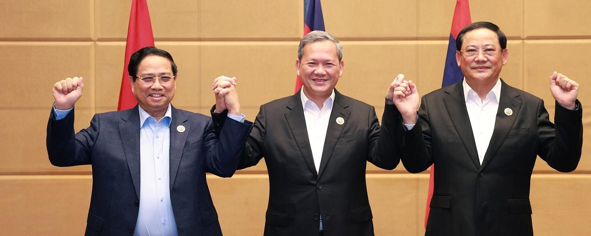 Thủ tướng Phạm Minh Chính ăn sáng làm việc với Thủ tướng Campuchia và Lào - Sputnik Việt Nam, 1920, 27.10.2025