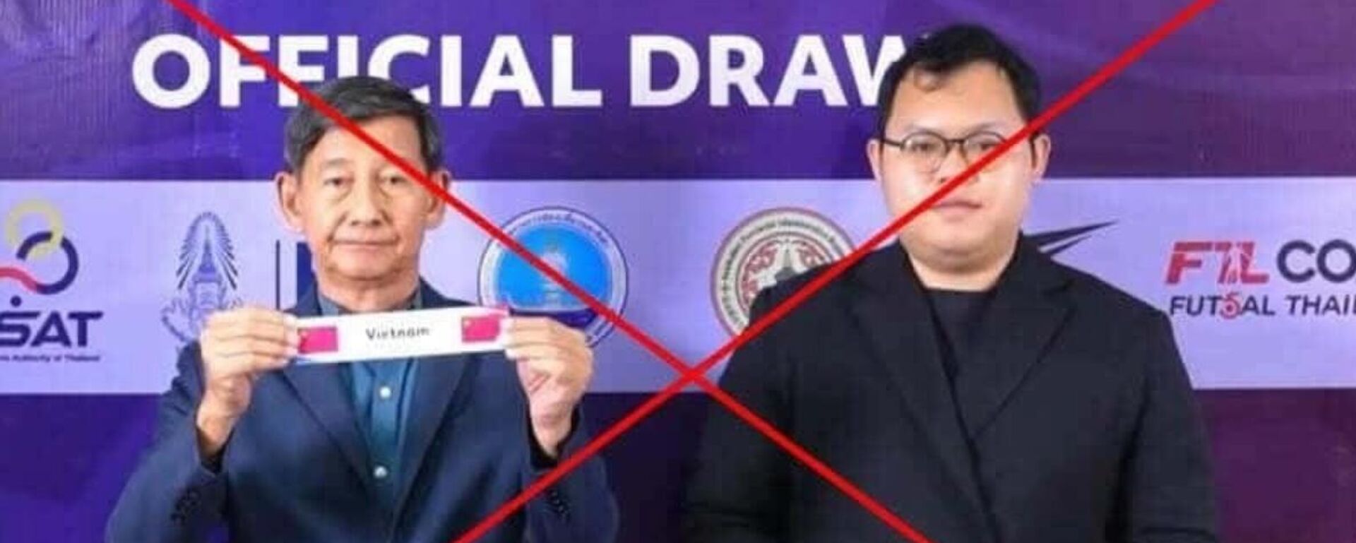 Chủ nhà Thái Lan nhầm cờ Việt Nam sang Trung Quốc ở lễ bốc thăm chia bảng giải U19 futsal Đông Nam Á 2025, tại Thái Lan ngày 28/10/2025. - Sputnik Việt Nam, 1920, 28.10.2025