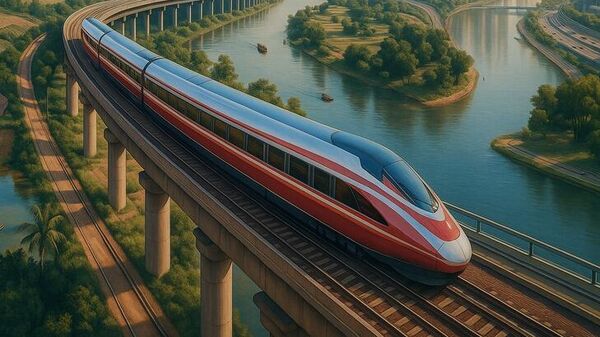 Phối cảnh dự án đường sắt đô thị nối trung tâm TP.HCM - Cần Giờ - Sputnik Việt Nam