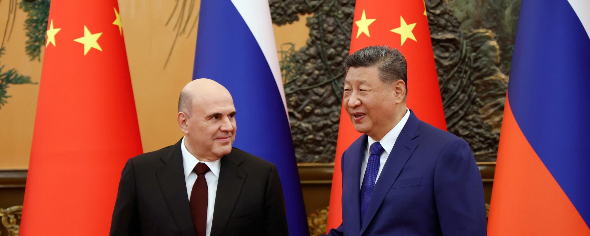 Thủ tướng Nga Mikhail Mishustin và Chủ tịch Trung Quốc Tập Cận Bình - Sputnik Việt Nam, 1920, 04.11.2025