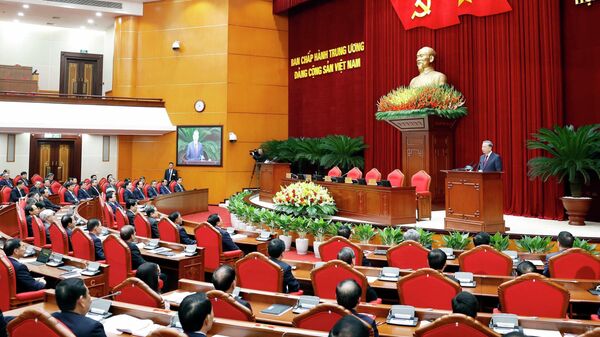 Tổng Bí thư Tô Lâm phát biểu bế mạc Hội nghị lần thứ 14 Ban Chấp hành Trung ương Đảng khóa XIII - Sputnik Việt Nam