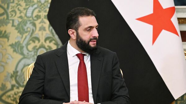 Tổng thống lâm thời của Syria, ông Ahmed al-Sharaa - Sputnik Việt Nam