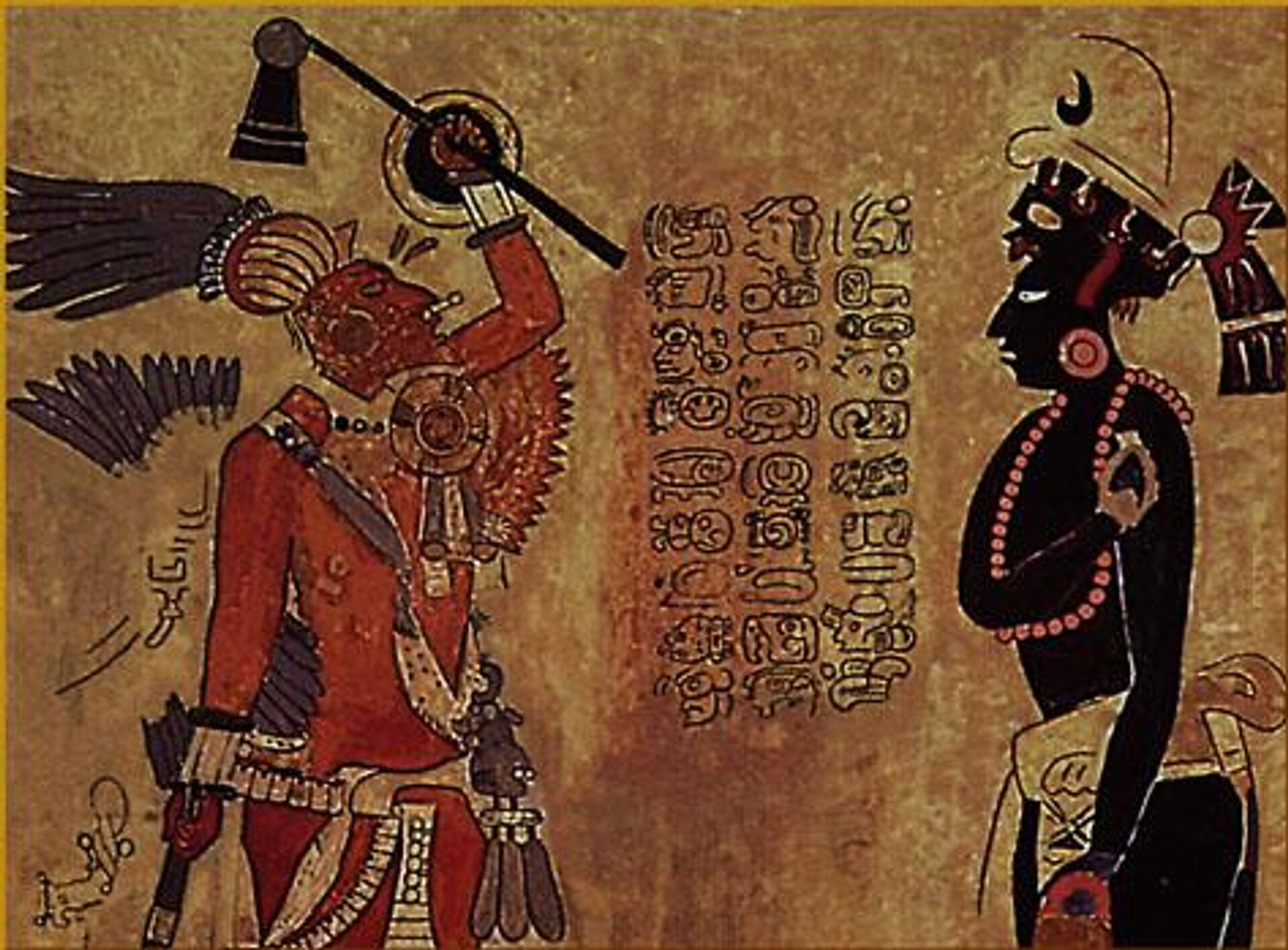 Bức bích họa từ một ngôi mộ ở Uaxactun Bức bích họa từ một ngôi mộ ở Uaxactun - Sputnik Việt Nam, 1920, 09.11.2025