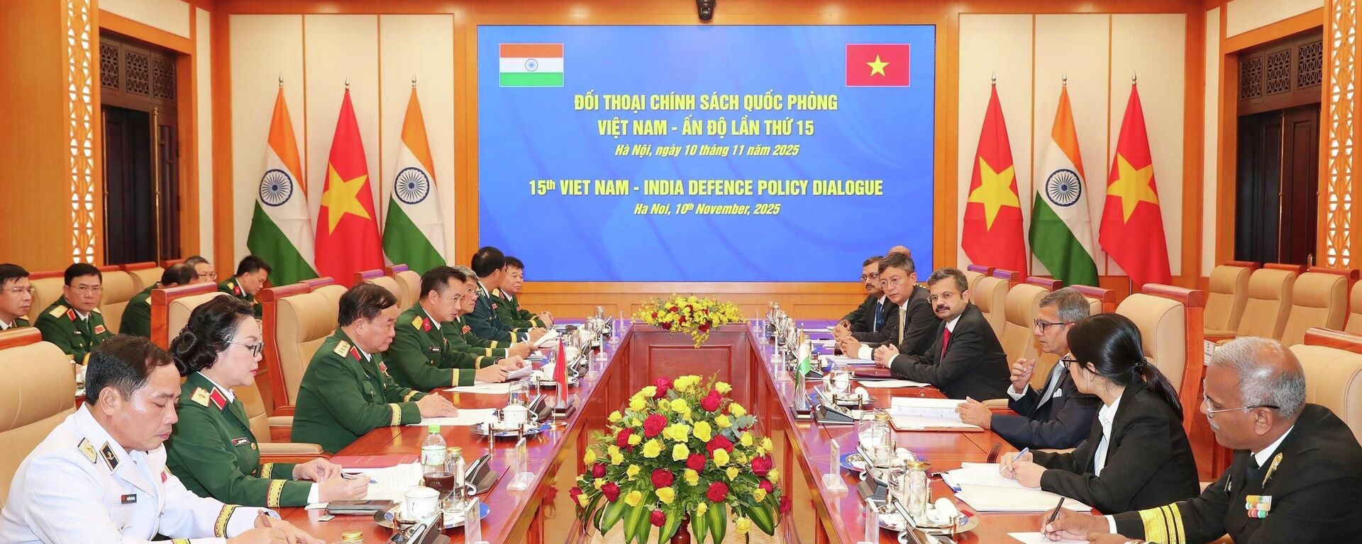Quang cảnh cuộc Đối thoại Quốc phòng Việt Nam - Ấn Độ lần thứ 15 - Sputnik Việt Nam, 1920, 10.11.2025