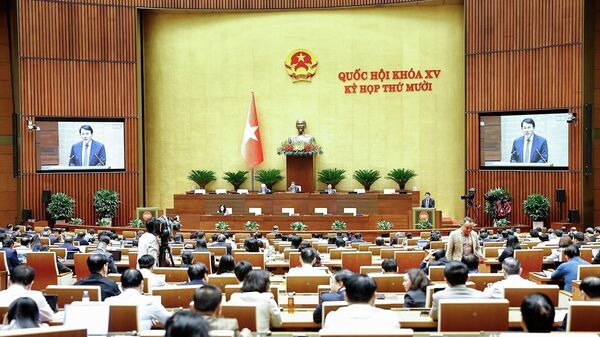 Bộ trưởng Bộ Công an Lương Tam Quang trình bày Tờ trình về dự án Luật Phòng, chống ma túy (sửa đổi) - Sputnik Việt Nam