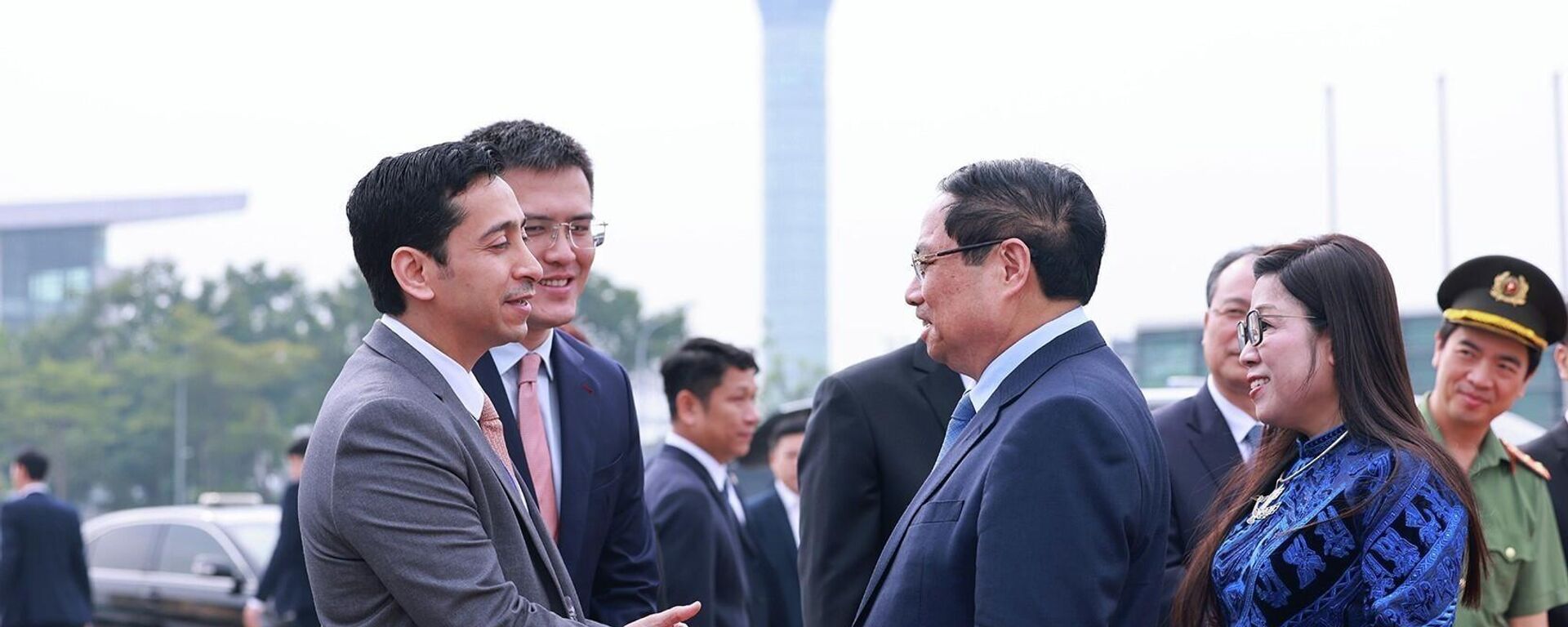 Lễ tiễn Thủ tướng Phạm Minh Chính và Phu nhân Lê Thị Bích Trân tại sân bay quốc tế Nội Bài - Sputnik Việt Nam, 1920, 17.11.2025