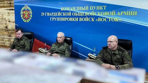 Bộ trưởng Quốc phòng Nga Andrei Belousov đã kiểm tra tiến độ thực hiện nhiệm vụ chiến đấu của nhóm quân Miền Đông - Sputnik Việt Nam