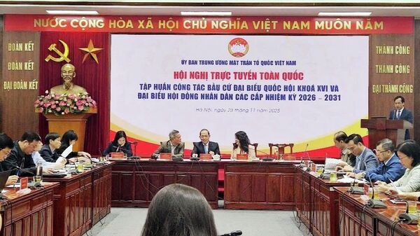 Tập huấn công tác bầu cử đại biểu Quốc hội khóa XVI và đại biểu HĐND các cấp nhiệm kỳ 2026-2031 - Sputnik Việt Nam