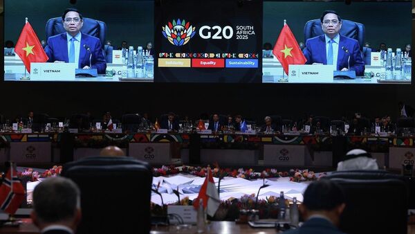 Thủ tướng Phạm Minh Chính phát biểu tại Phiên thảo luận III Hội nghị Thượng đỉnh G20 - Sputnik Việt Nam