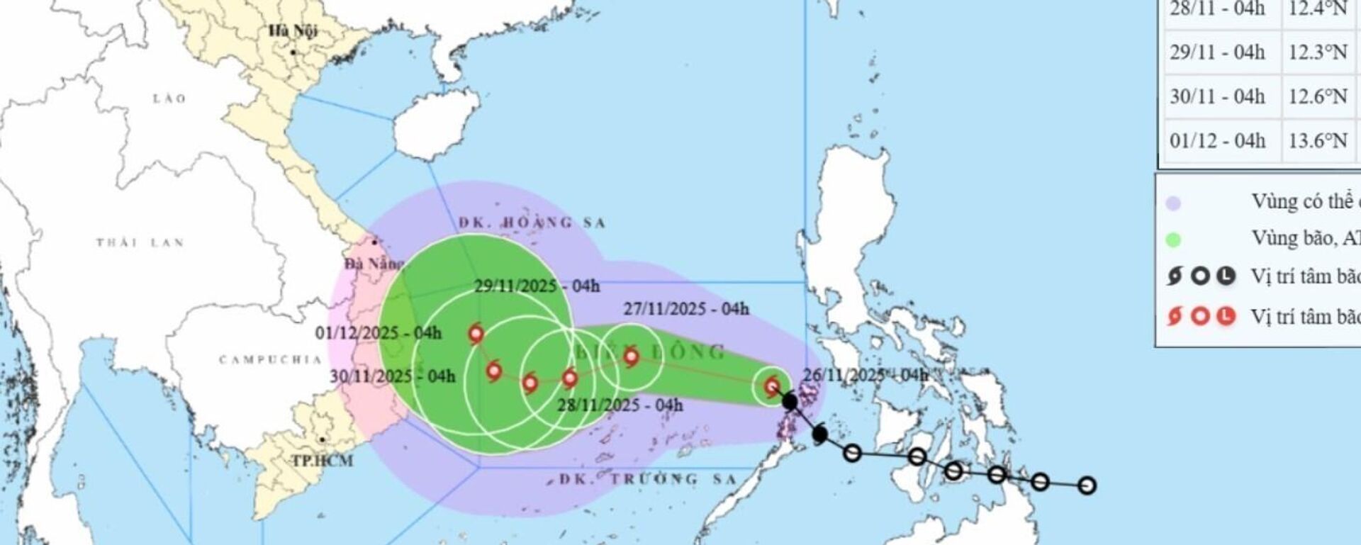 Tin bão trên biển Đông (Cơn bão số 15) - Sputnik Việt Nam, 1920, 26.11.2025
