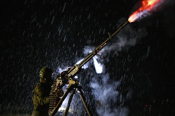 Điểm quan sát không phận của quân đội Nga tại hướng Krasnyi Lyman trong Chiến dịch quân sự đặc biệt - Sputnik Việt Nam