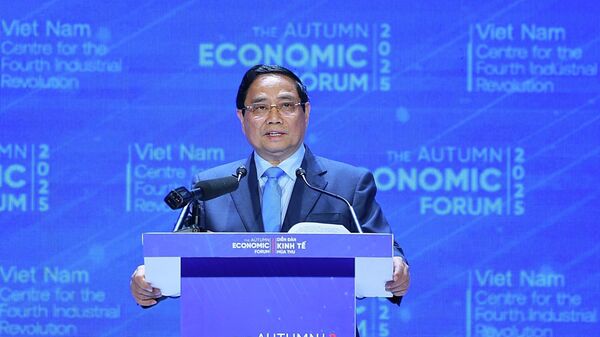 Thủ tướng Phạm Minh Chính phát biểu tại Diễn đàn Kinh tế mùa Thu 2025 - Sputnik Việt Nam