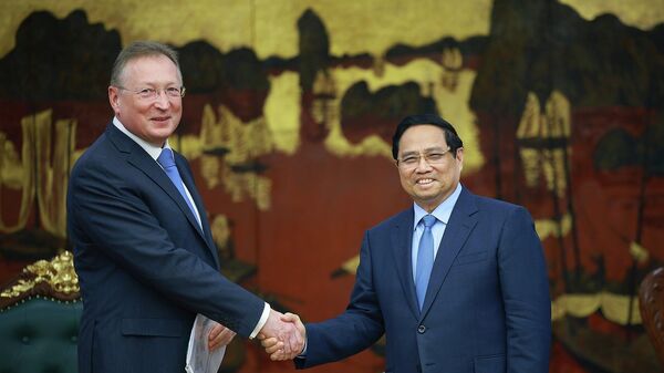 Thủ tướng Phạm Minh Chính tiếp Tổng Giám đốc Tập đoàn Zarubezhneft   - Sputnik Việt Nam