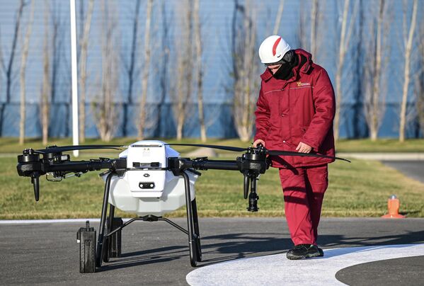 Thử nghiệm UAV tại Trung tâm Khoa học – Sản xuất “Hệ thống Hàng không không người lái” ở Tolyatti - Sputnik Việt Nam