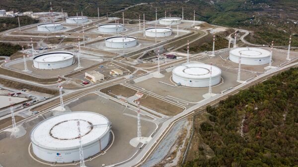 Cơ sở lưu trữ dầu của Hiệp hội Đường ống Caspian (CPC-R) tại Lãnh thổ Krasnodar - Sputnik Việt Nam