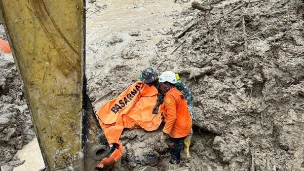 Tìm việc làm sau lũ lụt ở Indonesia - Sputnik Việt Nam