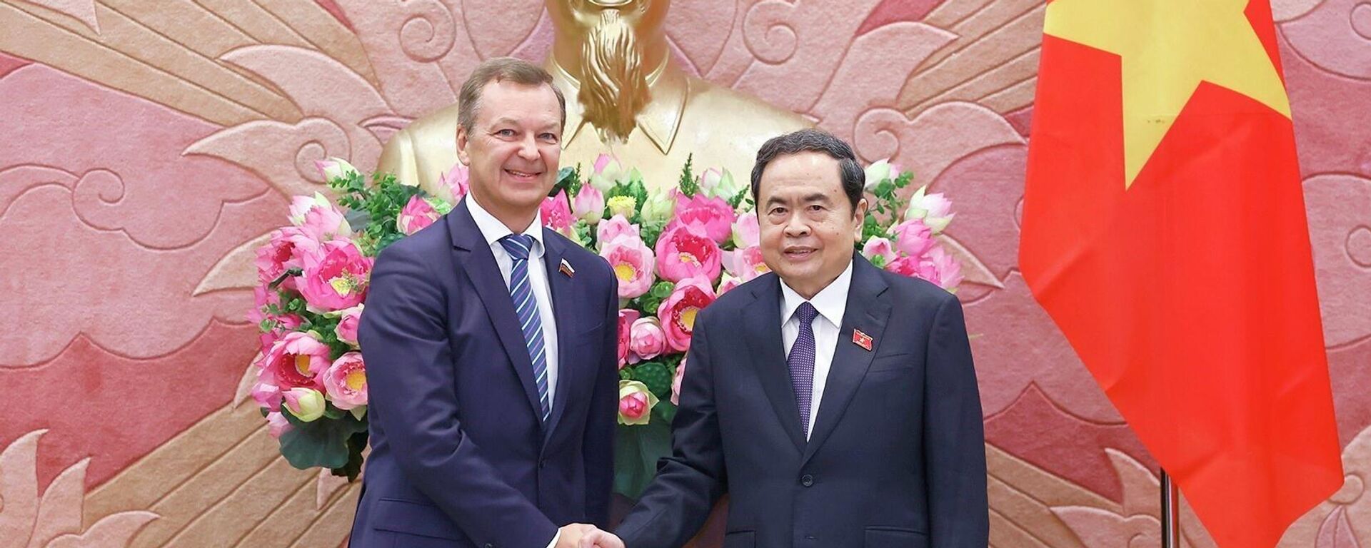 Chủ tịch Quốc hội Trần Thanh Mẫn tiếp Phó Chủ tịch Thứ nhất Hội đồng Liên bang Quốc hội Liên bang Nga - Sputnik Việt Nam, 1920, 05.12.2025