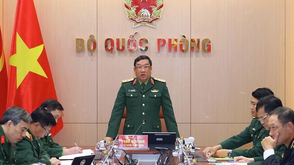 Thượng tướng Phạm Hoài Nam phát biểu tại hội nghị - Sputnik Việt Nam