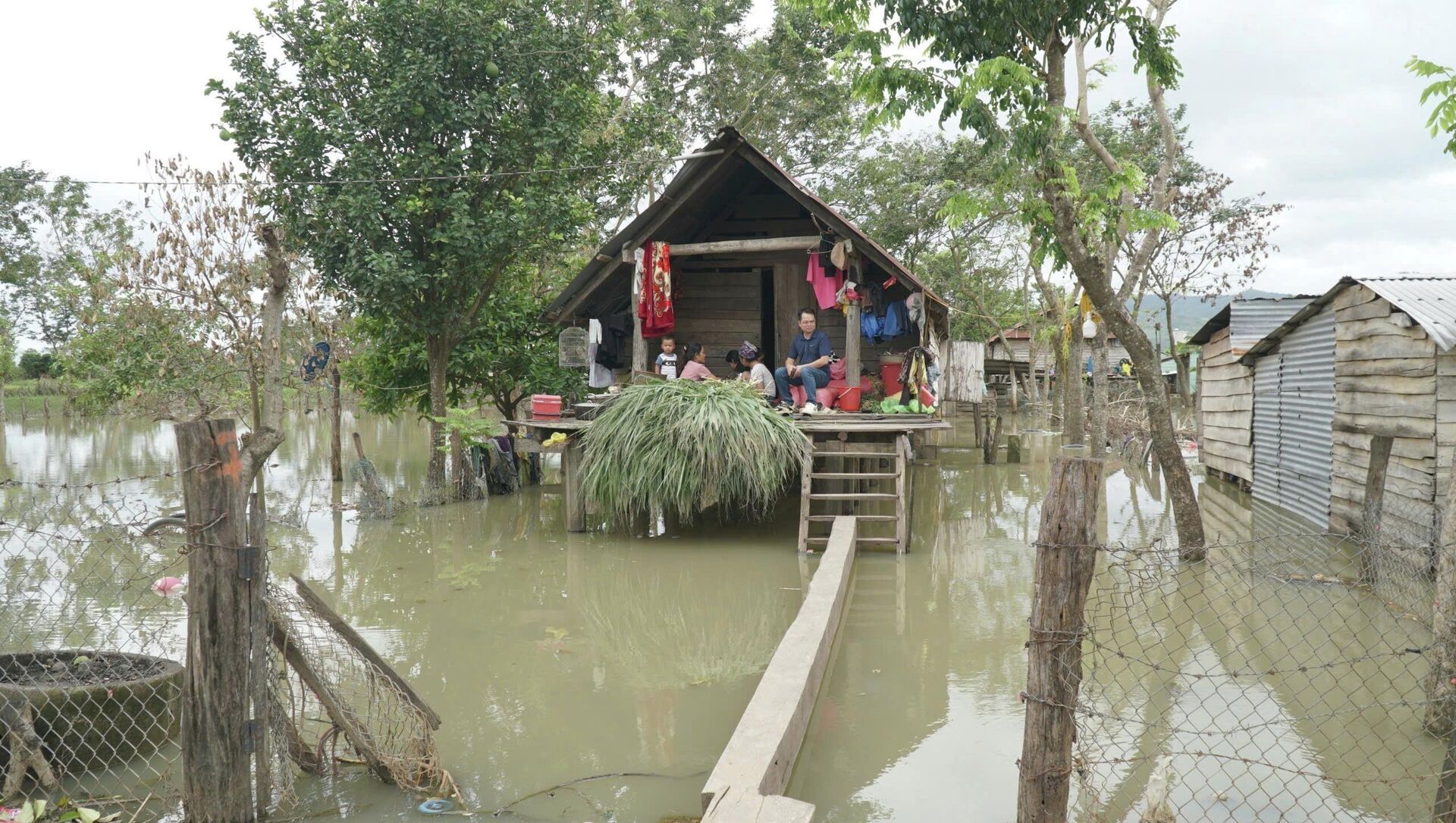Gia Lai: Buôn Nu vẫn còn nhiều hộ dân sống trong điều kiện nước ngập Gia Lai: Buôn Nu vẫn còn nhiều hộ dân sống trong điều kiện nước ngập - Sputnik Việt Nam, 1920, 06.12.2025
