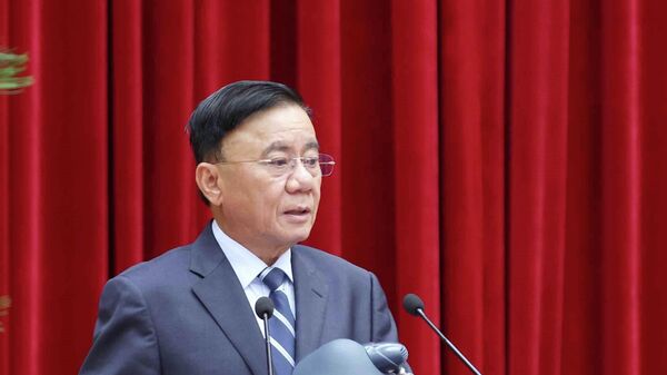 Đồng chí Trần Cẩm Tú, Uỷ viên Bộ Chính trị, Thường trực Ban Bí thư phát biểu chỉ đạo hội nghị - Sputnik Việt Nam