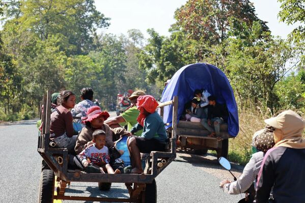 Sơ tán dân trên biên giới Thái Lan - Campuchia - Sputnik Việt Nam