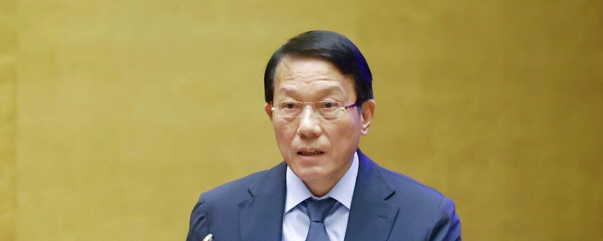 Bộ trưởng Bộ Công an Lương Tam Quang, thừa ủy quyền của Thủ tướng Chính phủ trình bày Báo cáo công tác phòng, chống tội phạm và vi phạm pháp luật năm 2025 - Sputnik Việt Nam, 1920, 10.01.2026