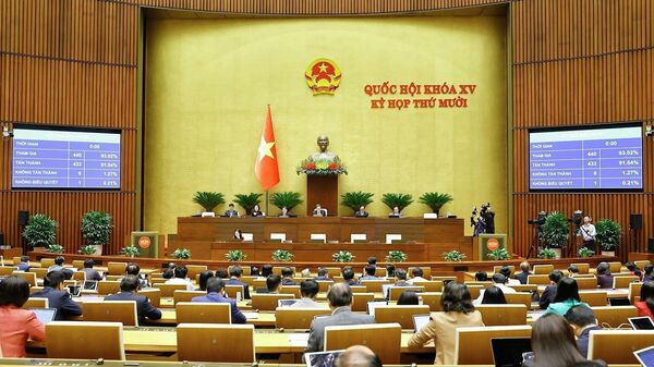 Quốc hội biểu quyết thông qua Luật Quy hoạch (sửa đổi) - Sputnik Việt Nam