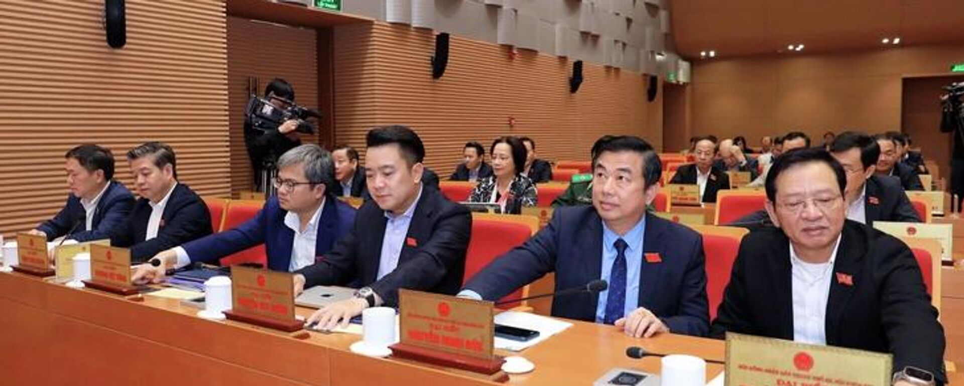 Các đại biểu bấm nút thông qua nghị quyết - Sputnik Việt Nam, 1920, 14.12.2025