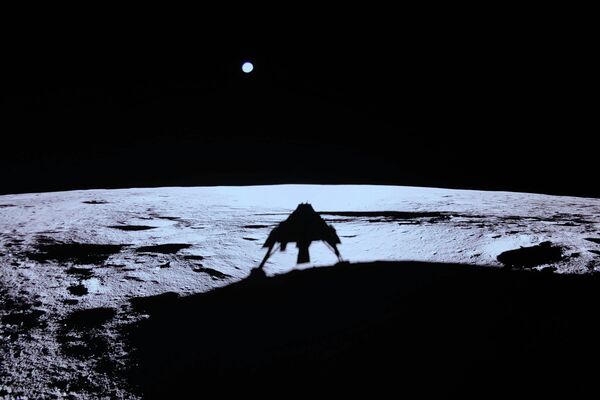 Tàu đổ bộ Blue Ghost trên bề mặt Mặt trăng - Sputnik Việt Nam