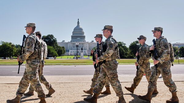 Lực lượng Vệ binh Quốc gia tại Washington, Hoa Kỳ - Sputnik Việt Nam