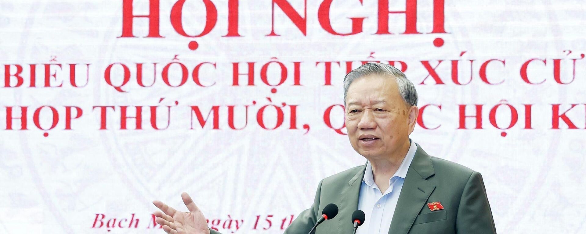 Tổng Bí thư Tô Lâm phát biểu - Sputnik Việt Nam, 1920, 15.12.2025