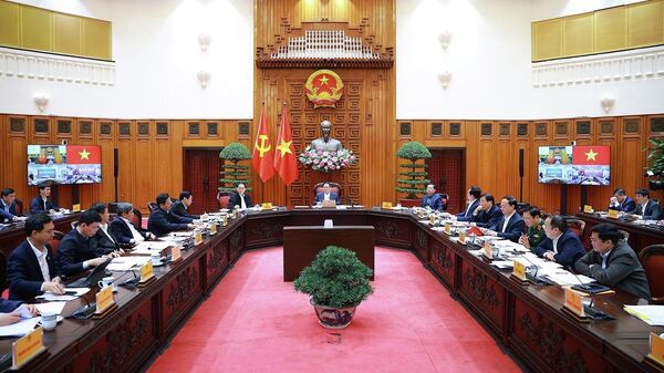 Thủ tướng Phạm Minh Chính chủ trì họp Thường trực Chính phủ về công tác chuẩn bị tổ chức Lễ khởi công, khánh thành, thông xe kỹ thuật các công trình, dự án trọng điểm - Sputnik Việt Nam