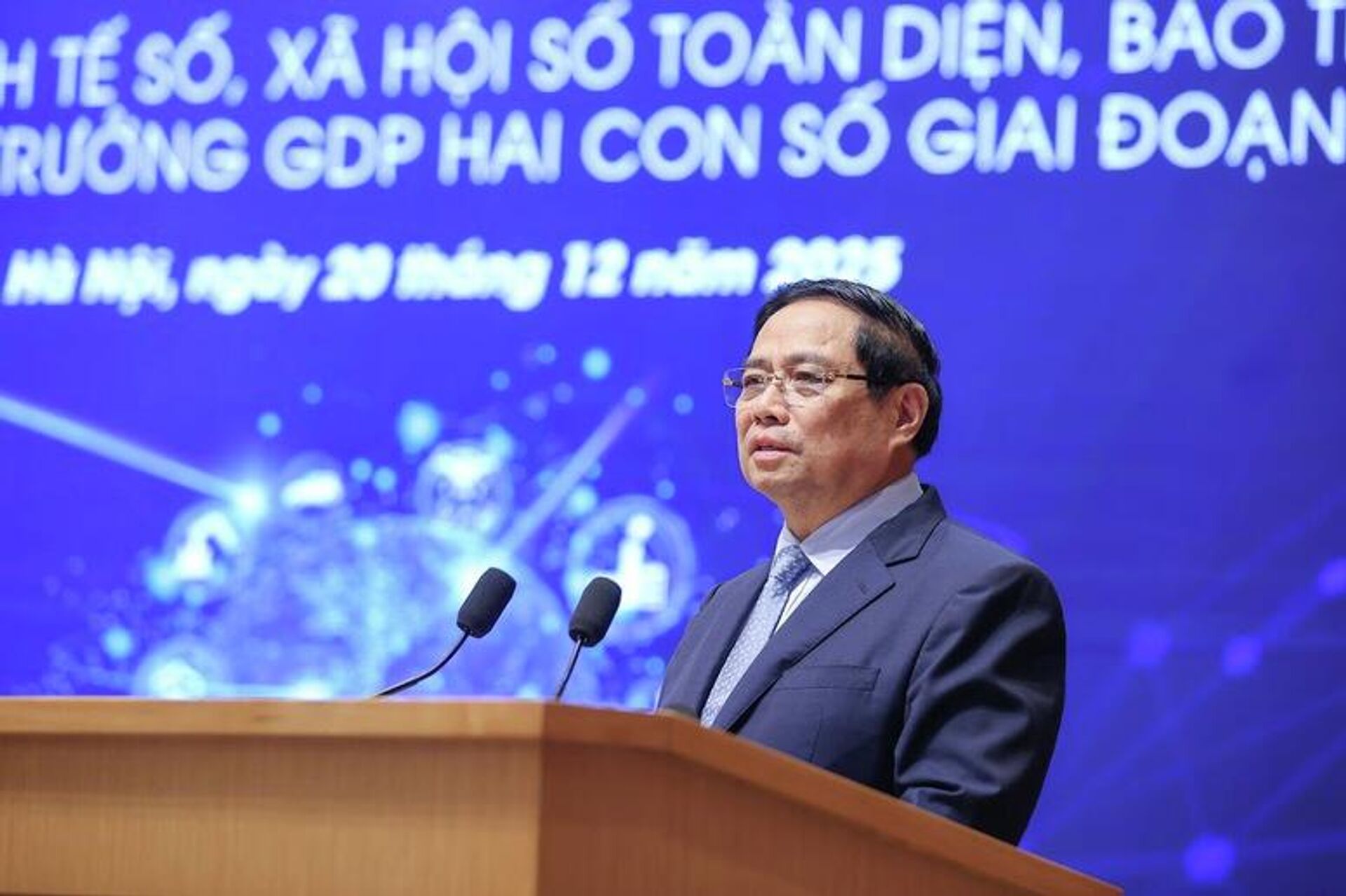 Thủ tướng Phạm Minh Chính phát biểu khai mạc Diễn đàn Thủ tướng Phạm Minh Chính phát biểu khai mạc Diễn đàn - Sputnik Việt Nam, 1920, 20.12.2025