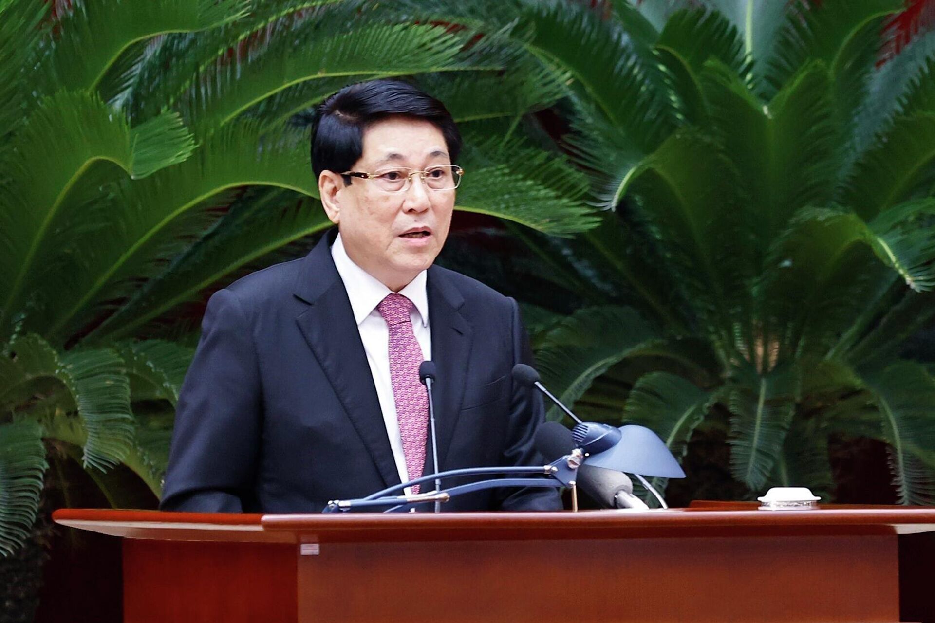 Đồng chí Lương Cường, Uỷ viên Bộ Chính trị, Chủ tịch nước phát biểu - Sputnik Việt Nam, 1920, 22.12.2025