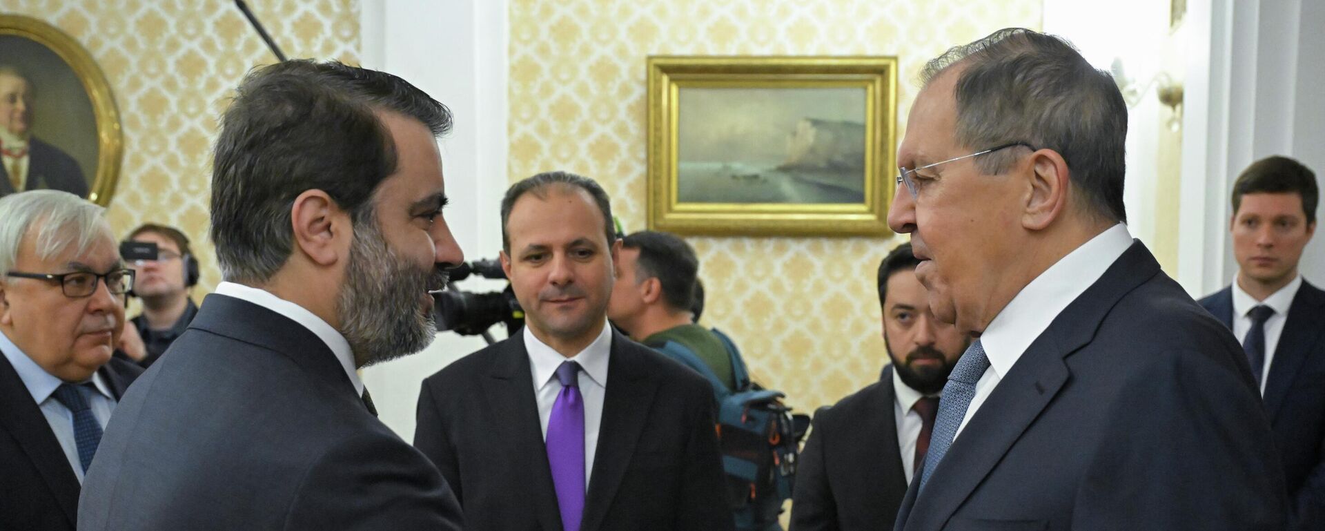 Cuộc gặp giữa Ngoại trưởng Nga Sergey Lavrov và Ngoại trưởng Syria A. Shibani - Sputnik Việt Nam, 1920, 24.12.2025