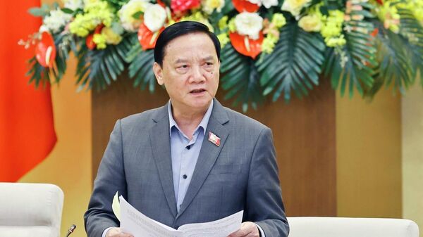 Phó Chủ tịch Quốc hội Nguyễn Khắc Định phát biểu - Sputnik Việt Nam