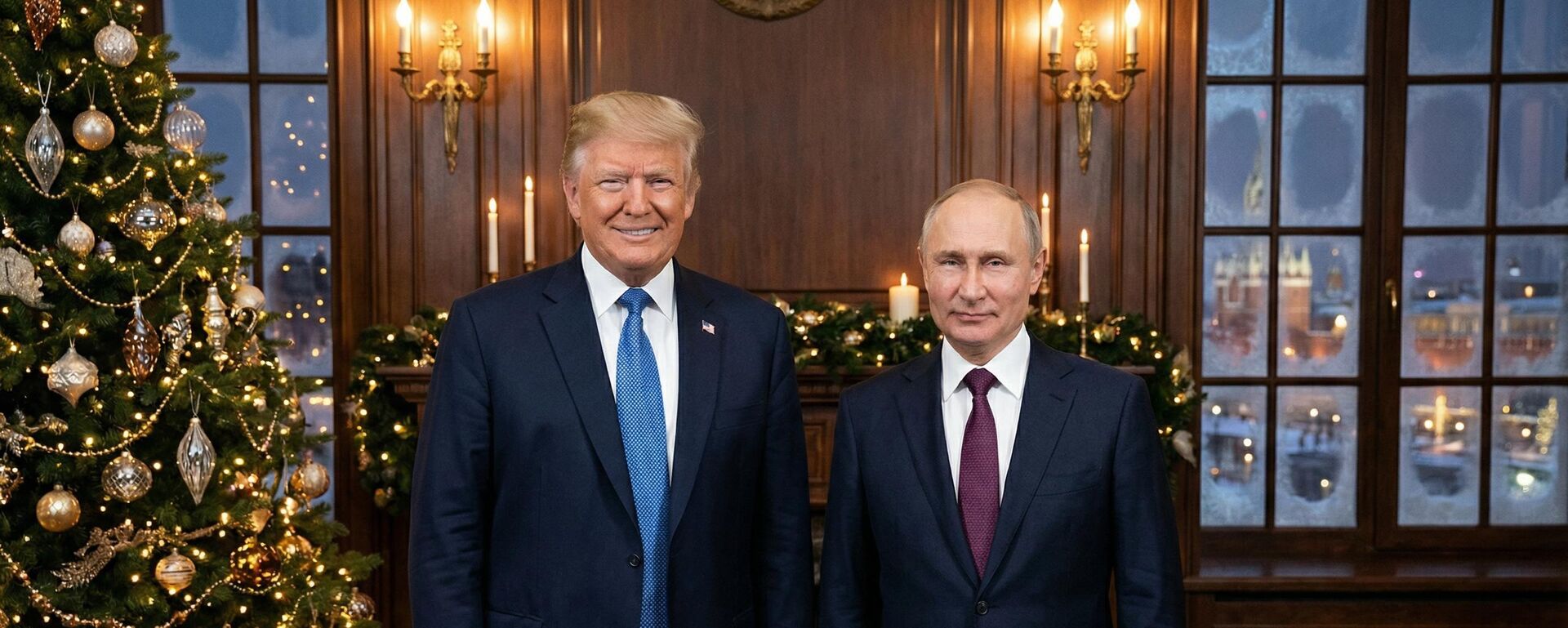 Ông Donald Trump và ông Vladimir Putin
Ảnh được tạo ra bởi AI - Sputnik Việt Nam, 1920, 25.12.2025