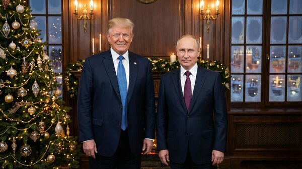 Ông Donald Trump và ông Vladimir Putin
Ảnh được tạo ra bởi AI - Sputnik Việt Nam
