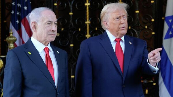 Tổng thống Mỹ Trump và  Thủ tướng Israel Netanyahu  - Sputnik Việt Nam