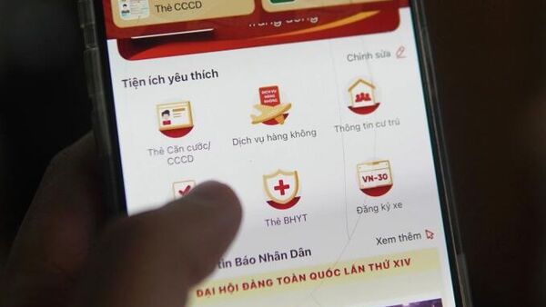 Giao diện ứng dụng VNeID trên điện thoại - Sputnik Việt Nam