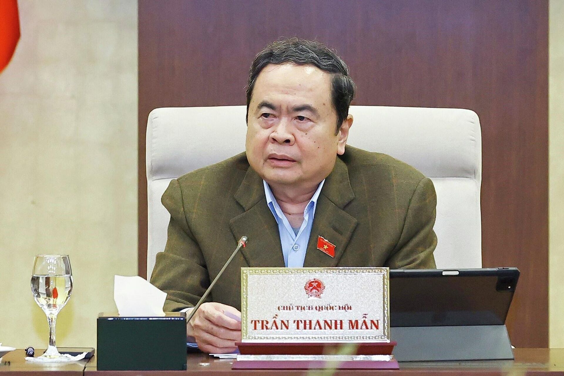 Chủ tịch Quốc hội Trần Thanh Mẫn phát biểu - Sputnik Việt Nam, 1920, 12.01.2026