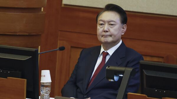 Tổng thống Hàn Quốc Yoon Suk-yeol tại Tòa án Hiến pháp ở Seoul, Hàn Quốc. - Sputnik Việt Nam