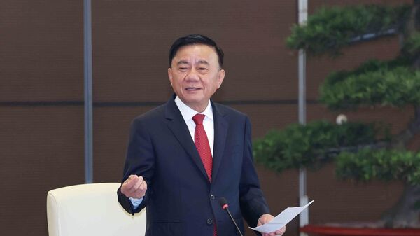 Thường trực Ban Bí thư Trần Cẩm Tú phát biểu chỉ đạo - Sputnik Việt Nam