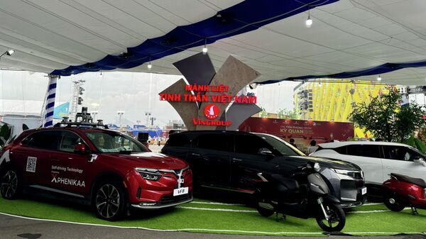 Sản phẩm của VinFast trưng bày tại Triển lãm 80 năm thành tựu đất nước
 - Sputnik Việt Nam