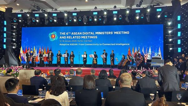 Lễ Khai mạc Hội nghị Bộ trưởng Số ASEAN (ADGMIN) lần thứ 6 đã được tổ chức trang trọng tại Hà Nội. - Sputnik Việt Nam