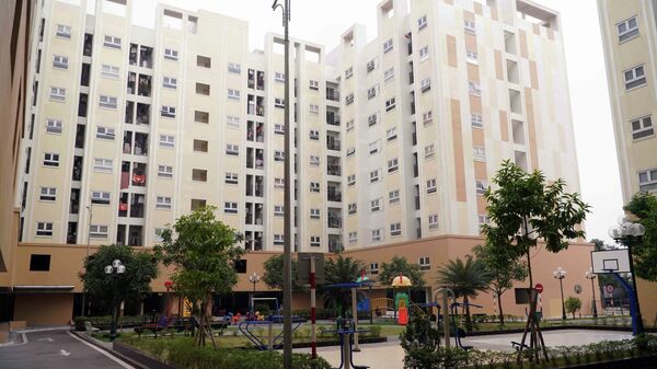 Dự án nhà ở xã hội khu C phường Vũ Phúc là một trong những khu nhà ở xã hội hiện diện sớm nhất tại tỉnh Hưng Yên - Sputnik Việt Nam