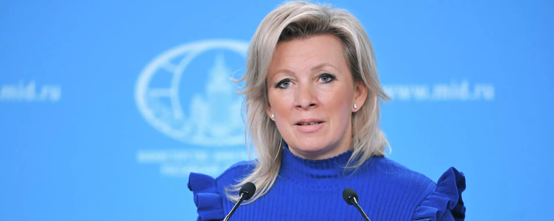 Đại diện ch&iacute;nh thức của Bộ Ngoại giao Nga, b&agrave; Maria Zakharova - Sputnik Việt Nam, 1920, 22.01.2026